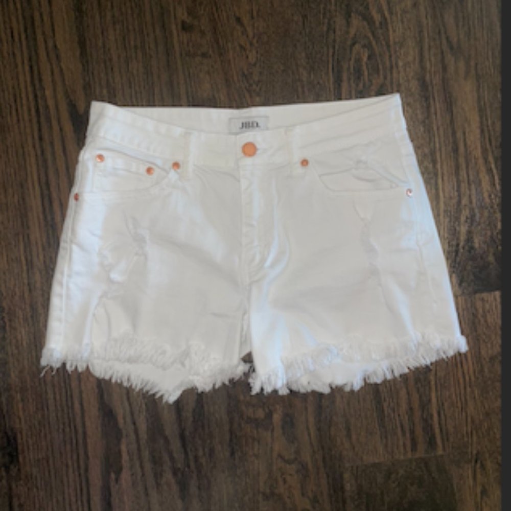 White JBD Jean Shorts